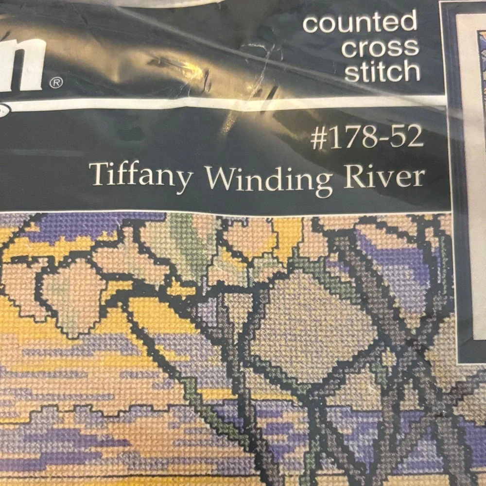 Janlynn 178-52 Tiffany Winding River COUNTED Cross Stitch Kit - sealed 1995